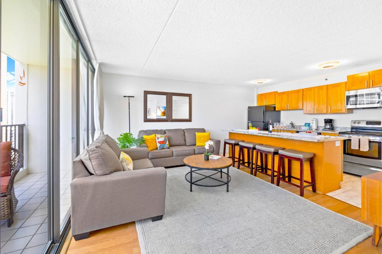 Stunning Ocean View 1Br Condo - Free Parking! Гонолулу Экстерьер фото