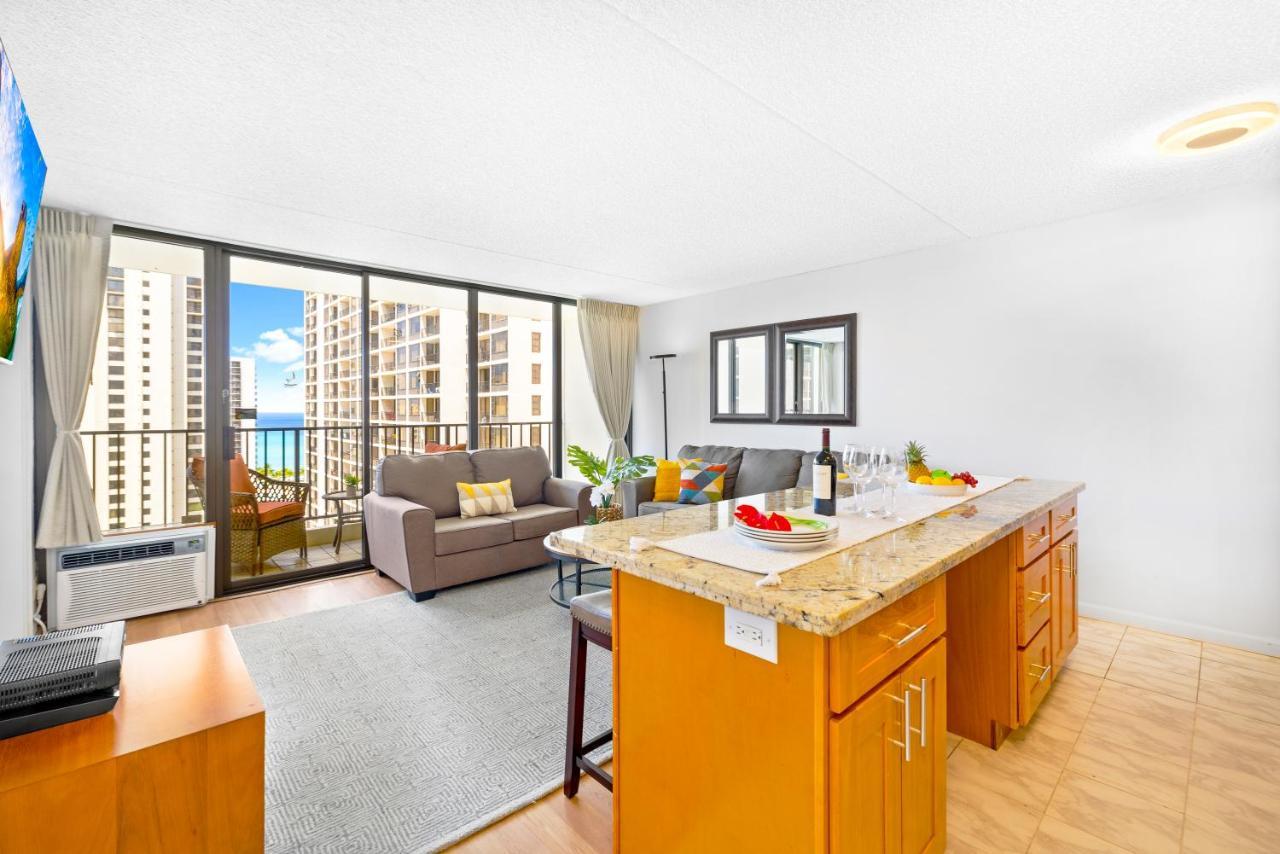 Stunning Ocean View 1Br Condo - Free Parking! Гонолулу Экстерьер фото
