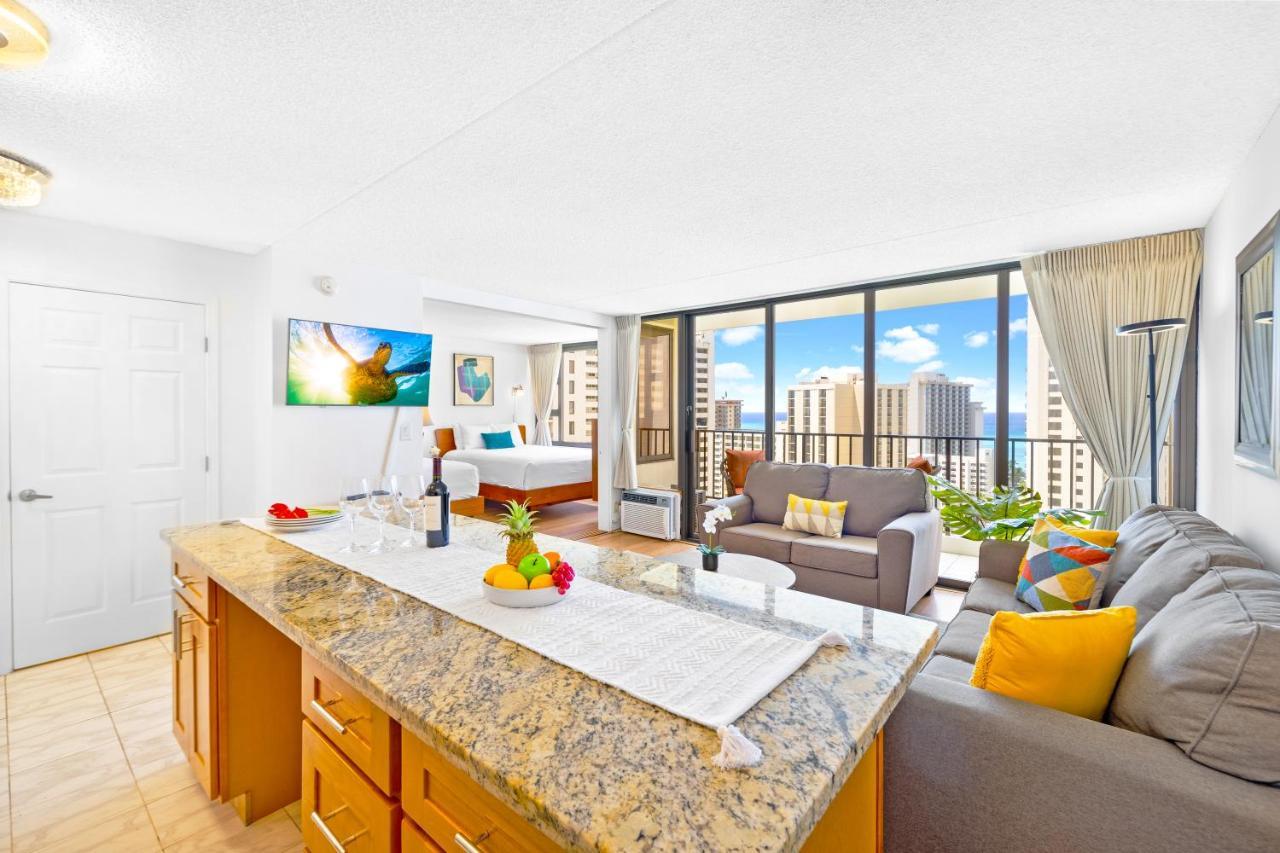 Stunning Ocean View 1Br Condo - Free Parking! Гонолулу Экстерьер фото